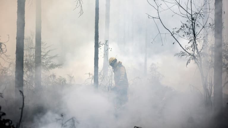 Le pompier avait été mobilisé pendant les incendies en Gironde cet été (photo d'illustration).
