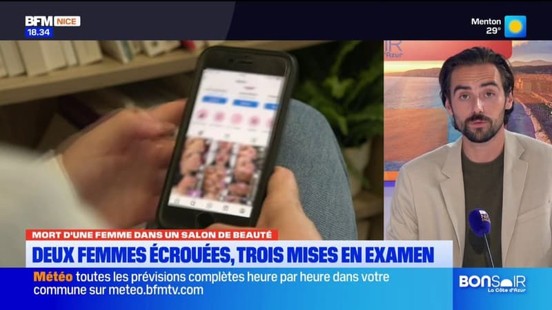 Mort d'une femme dans un salon de beauté à Nice : Deux femmes écrouées, trois mises en examen