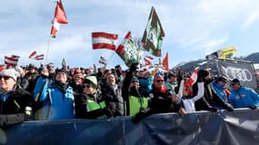 Le public des Championnats du monde de ski alpin à Saalbach (Autriche) - le 06/02/2025