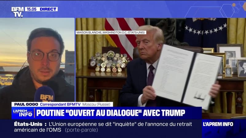 Investiture de Donald Trump: Vladimir Poutine se dit 