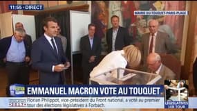 Ça y est. Emmanuel Macron a voté au Touquet