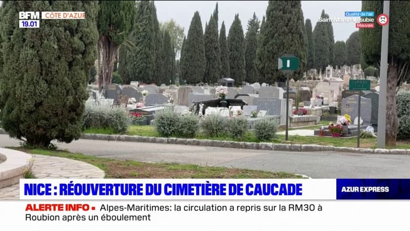 Nice: lourdement touché par les intempéries, le cimetière de Caucade a rouvert