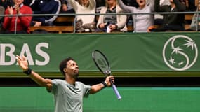Gaël Monfils remporte le tournoi de Stockholm, le 22 octobre 2023.