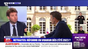 Réforme des retraites dès 2023: "Emmanuel Macron ouvre des perspectives de discussions sur les modalités" assure Stanislas Guerini, ministre de la Transformation et de la Fonction publiques 