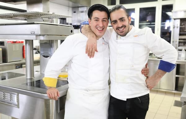 Les deux finalistes de Top Chef, Franck et Jérémie. 