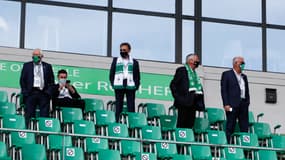 Romeyer et l'état major de Saint-Etienne