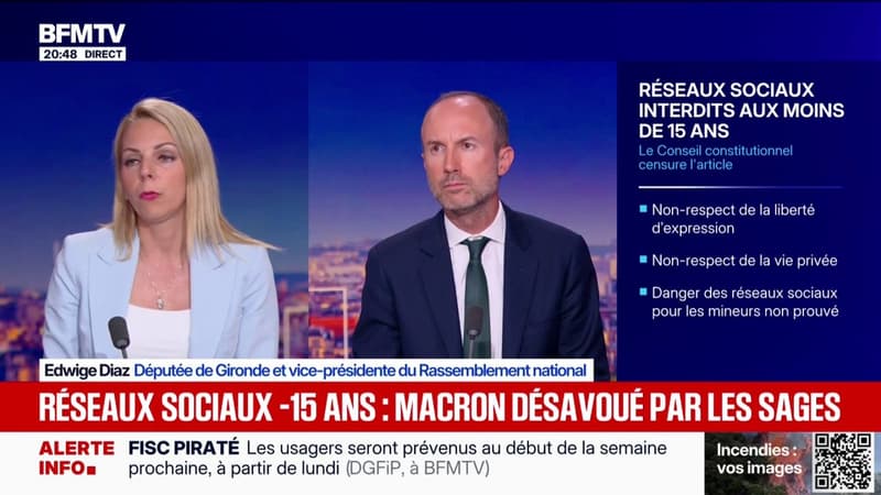 "Au Rassemblement national, nous déplorons régulièrement les décisions du Conseil constitutionnel qui viennent empêcher le législateur de faire son travail", affirme Edwige Diaz, vice-présidente du Rassemblement national