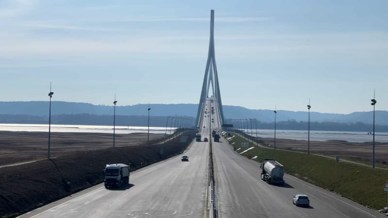 Le pont de Normandie.