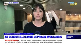 Incidents OL-OM: 6 mois de prison avec sursis et 5 ans d'interdiction de stade pour l'auteur du jet de bouteille