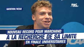 Natation/NCAA : "Je ne savais pas vraiment quelle était ma limite", réagit Marchand après un nouveau record