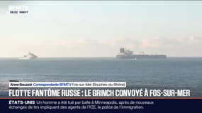 Le pétrolier "Grinch", soupçonné d'appartenir à la flotte fantôme russe a été escorté jusqu'à Marseille