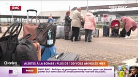 Alertes à la bombe: plus de 130 vols annulés hier