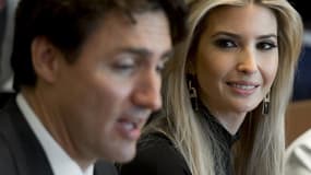 Justin Trudeau et Ivanka Trump, à la Maison-Blanche, le 13 février 2017.