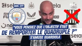Manchester City : "Vous pensiez que l’objectif était de remporter le quadruplé ?", s’amuse Guardiola