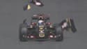 La Lotus de Romain Grosjean en pleine décomposition