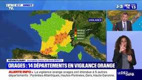 14 départements placés en vigilance orange aux orages 