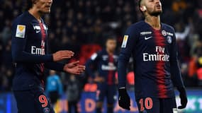 Neymar et Edinson Cavani