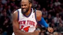 Ronny Turiaf playing for the NY Knicks.