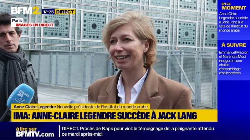 Anne-Claire Legendre succède à Jack Lang à la tête de l'Institut du monde arabe