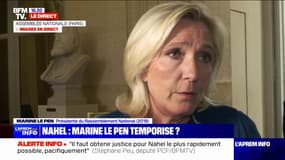 Marine Le Pen sur la mort de Nahel: "Les propos tenus par le président de la République sont très excessifs"