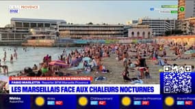 Canicule: les Marseillais à la plage le soir pour lutter contre les chaleurs nocturnes 