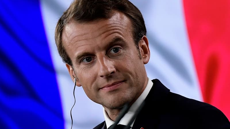 Emmanuel Macron lors d'une conférence de presse en Espagne en juillet dernier (Photo d'illustration)