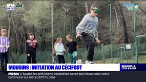 Une initiation au cécifoot proposée à des adolescents à Mougins