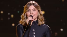 Marine sur le plateau de la finale de la "Star Academy", le 25 janvier 2025