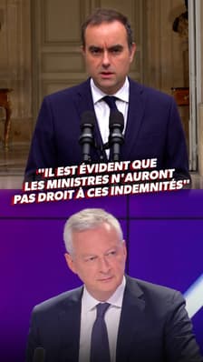 Sébastien Lecornu : "pas d'indemnités pour les ministres éphémères"