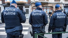 Des policiers belges à Schaerbeek, le 25 mars (photo d'illustration).