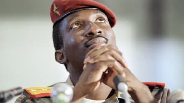 L'ex-président burkinabé Thomas Sankara, en septembre 1986.