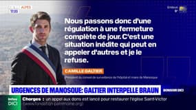 Urgences de Manosque: Camille Galtier interpelle François Braun