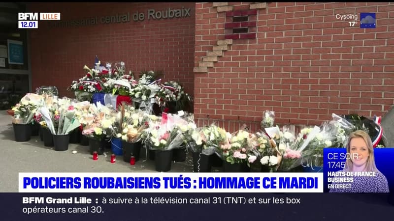Regarder la vidéo Lille: un hommage ce mardi aux policiers roubaisiens tués dans un accident de voiture il y a un an