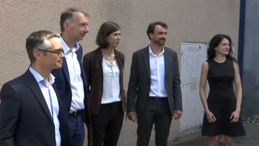 Renaud Payre, Bruno Bernard, Sandrine Runel, Grégory Doucet et Nathalie Perrin-Gilbert.