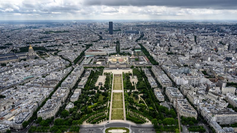 Le Champ-de-Mars, à Paris.