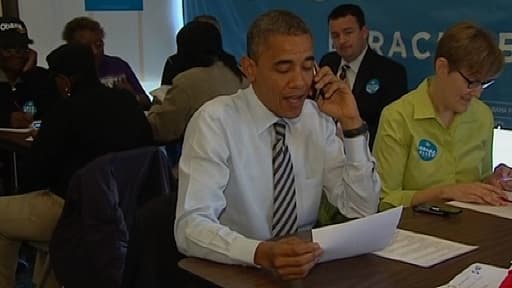 Barack Obama à Chicago, mardi 6 novembre