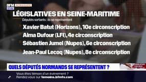 Législatives anticipées: quels députés normands vont se représenter?
