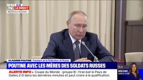 Vladimir Poutine: "Je ferai mon maximum pour rendre compte et mettre en œuvre les demandes des mères des soldats"