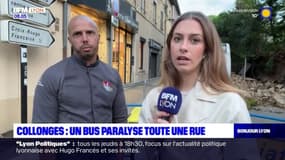 Collonges-au-Mont-d'Or: un bus paralyse toute une rue