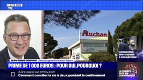 Le directeur général d'Auchan assure qu'il n'y a pas de risque de pénuries:  "Nos stocks sont bien présents, nous réapprovisionnons nos magasins"  