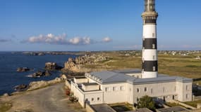Le phare du Créac'h, sur l'île d'Ouesssant, dans le Finistère. 