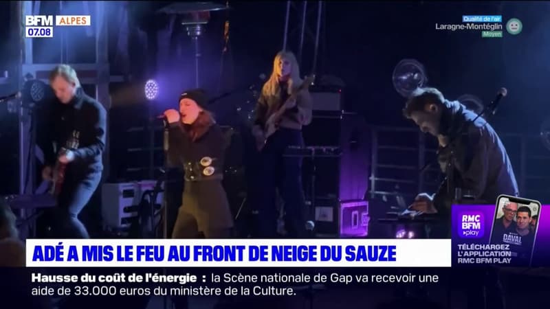 Le Sauze: grand succès pour le concert d'Adé sur le front de neige