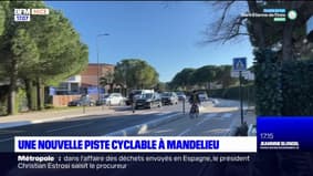 Alpes-Maritimes: une nouvelle piste cyclable à Mandelieu-la-Napoule