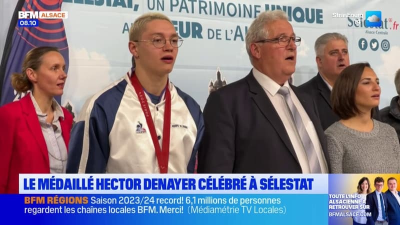 Sélestat: la commune célèbre le para-athlète Hector Denoyer 