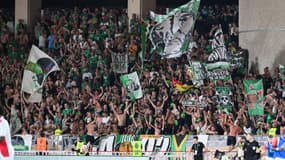 Les 1.200 supporteurs de l'ASSE qui ont fait le déplacement à Monaco.