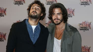 Frero Delavega aux NRJ Music Awards le 7 novembre 2015.
