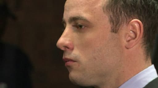 Oscar Pistorius, ce jeudi matin dans le prétoire du tribunal de Pretoria, en Afrique du Sud.