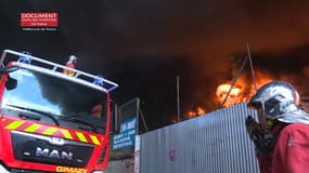 L'incendie d'Aubervilliers a mobilisé plus de 200 pompiers dimanche soir.