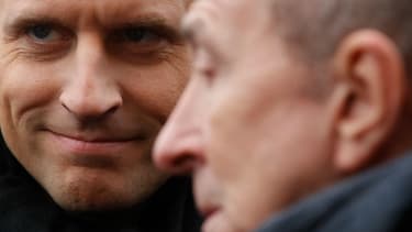 Emmanuel Macron et Gérard Collomb le 7 janvier 2018 à Paris.