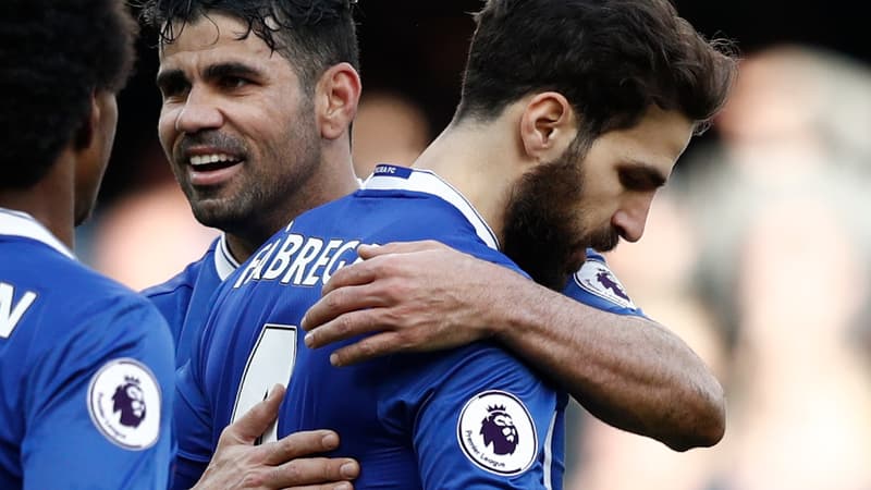Diego Costa et Cesc Fabregas